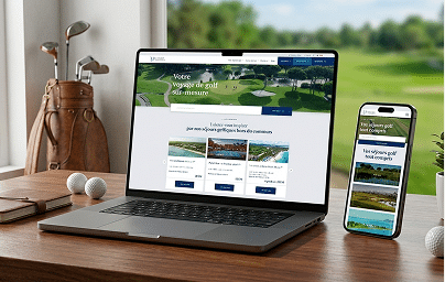 Refonte site WordPress Agolfing Experience – sevices BtoB